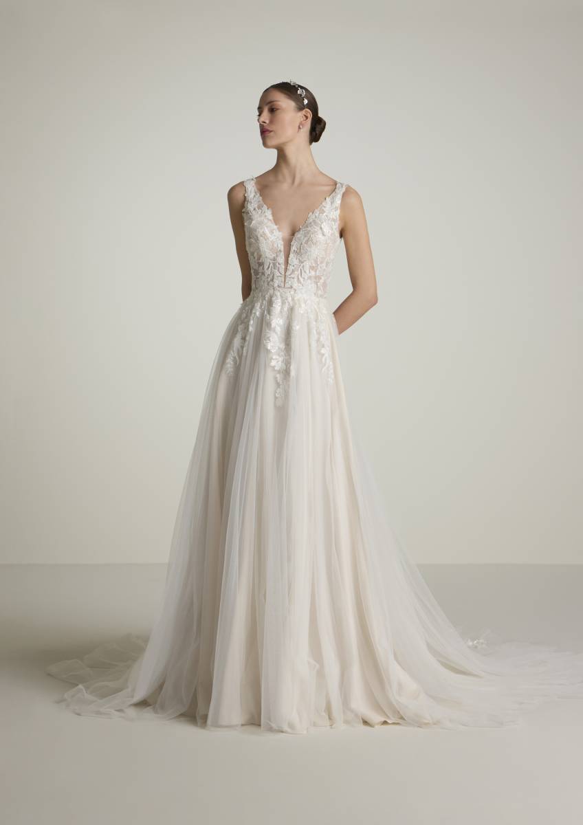 robe de mariée trapèze